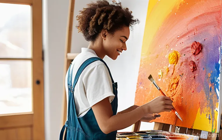 색채가 인지 능력에 미치는 영향 - A serene and focused young adult, possibly a student, male or female, with a calm expression, is dee...