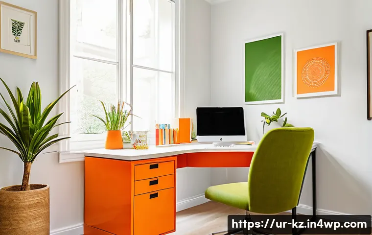 창의적인 작업 공간에서의 색채 활용 관련 이미지 1