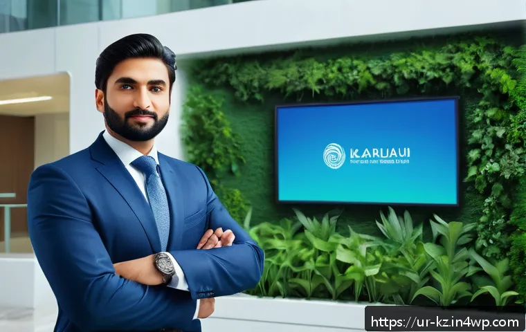 디지털 디자인에서의 색채 심리학 - A professional corporate branding scene featuring a confident Pakistani businessman in formal attire...